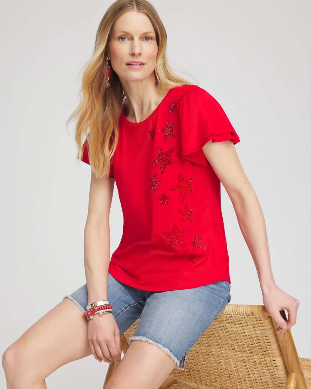 Embellished Star Tee