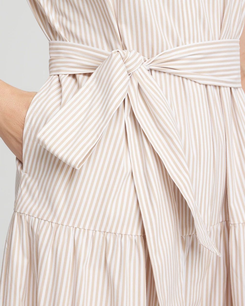 Poplin Stripe Shirt Dress