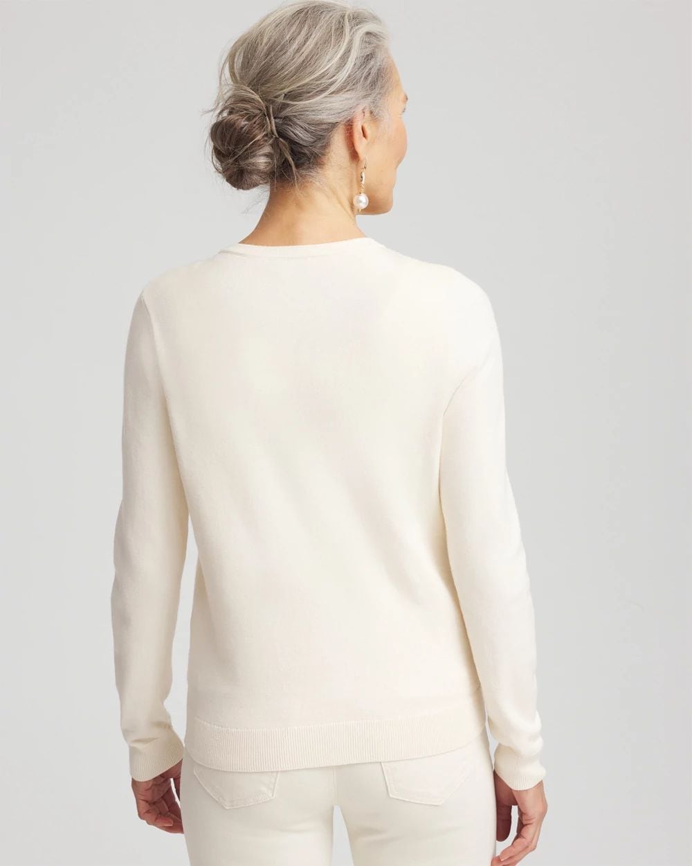 Ella Embellished Crewneck Cardigan