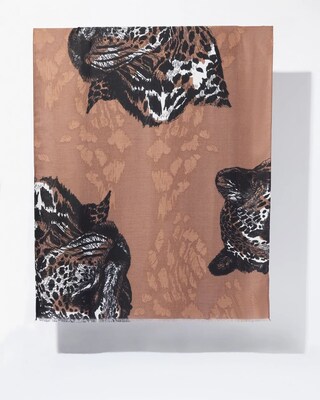 Cheetah Print Oblong Scarf