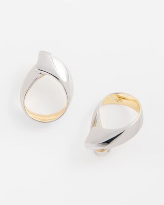 No Droop™ Mixed Metal Twist Earrings