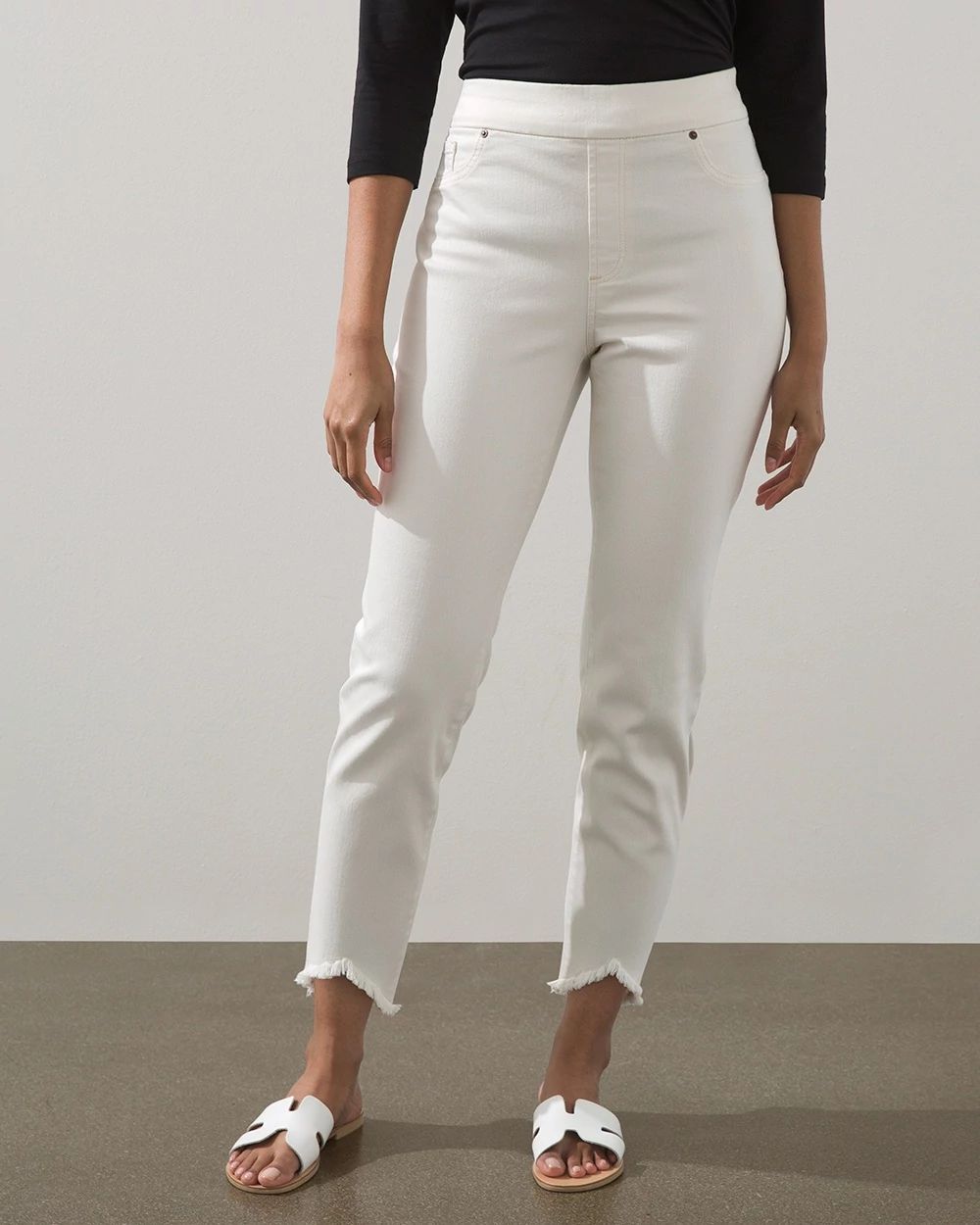 Hem Detail Ankle Jeggings