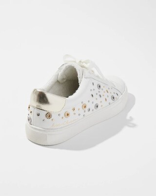 Leather Studded Sneakers