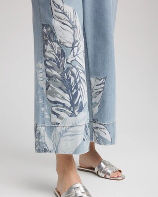 Lightweight Drawstring Cropped Denim click to view larger image.