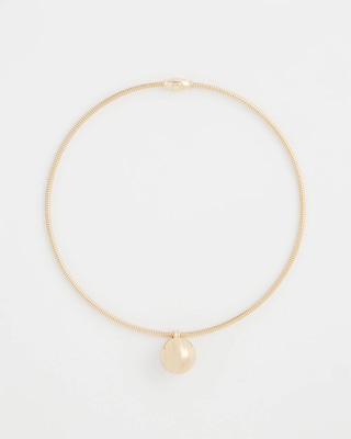 Gold Bead Collar Necklace