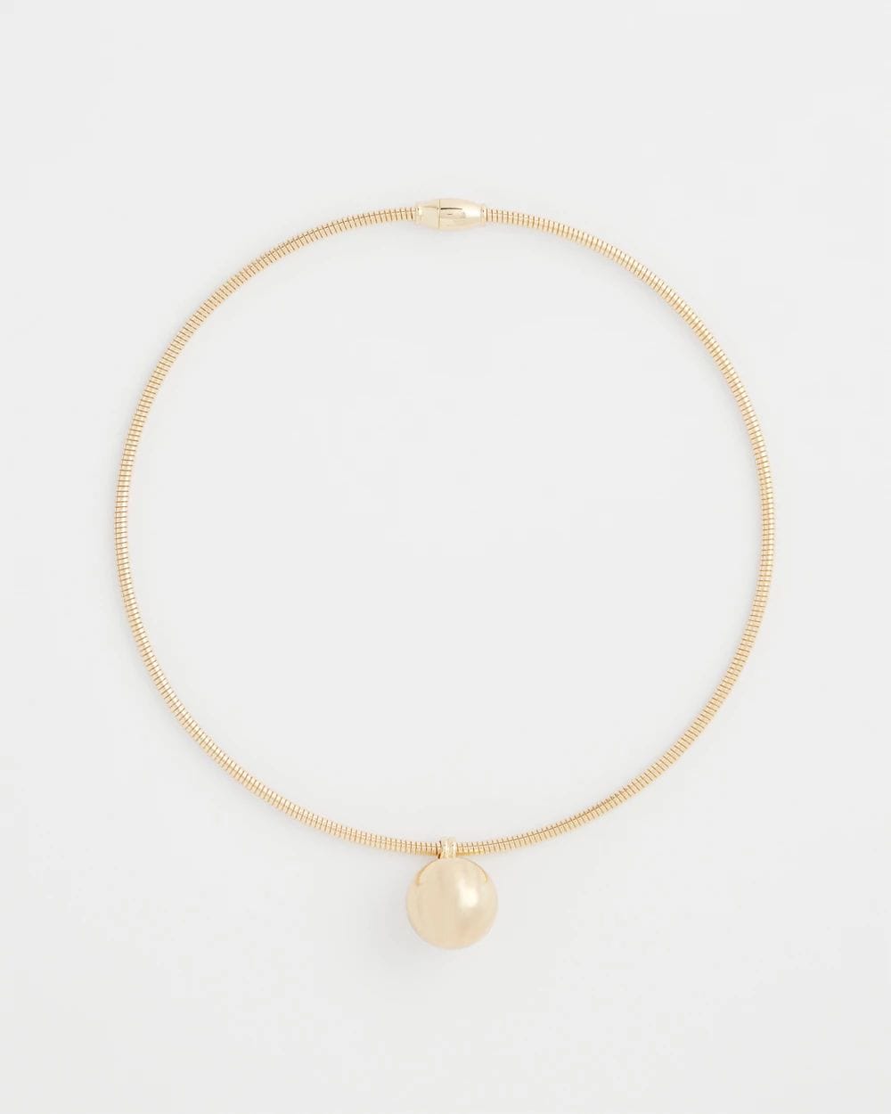 Gold Bead Collar Necklace
