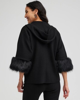 Zenergy Luxe Cashmere Blend Faux Fur Sweater
