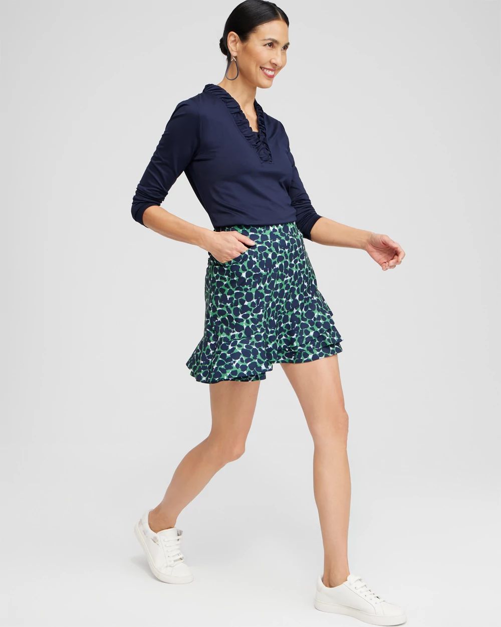 Zenergy® UPF Neema 16" Print Tulip Skort