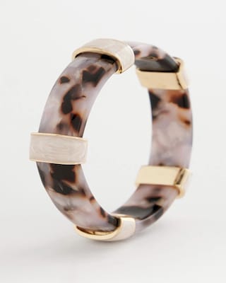 Tortoise Spider Lily Stretch Bangle click to view larger image.