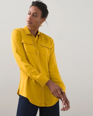 Sand Wash Satin Shirt