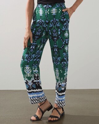 Ikat Wide Leg Soft Crops