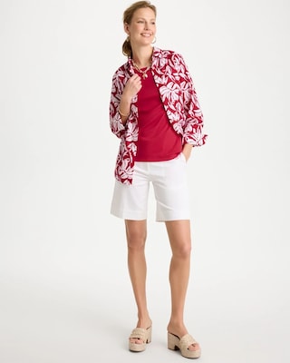 Pima Elbow Sleeve Tee click to view larger image.