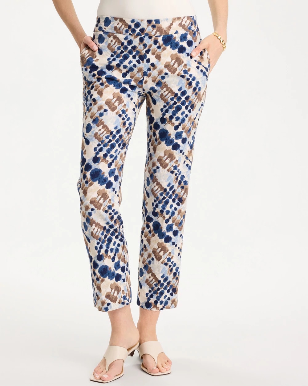 Printed Brigitte™ Straight Crop Pant