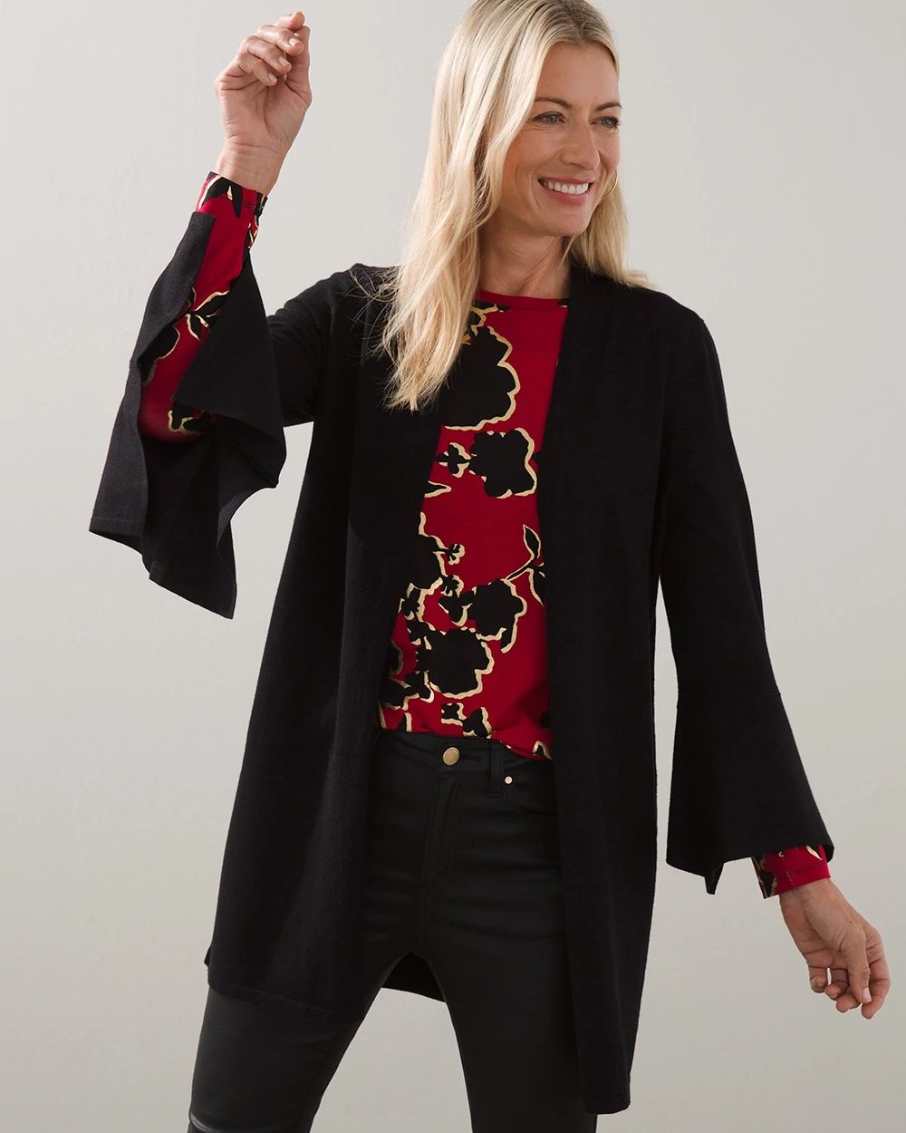 Drape Sleeve Cardigan