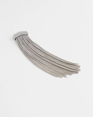 Silver Tone Tassel Earrings