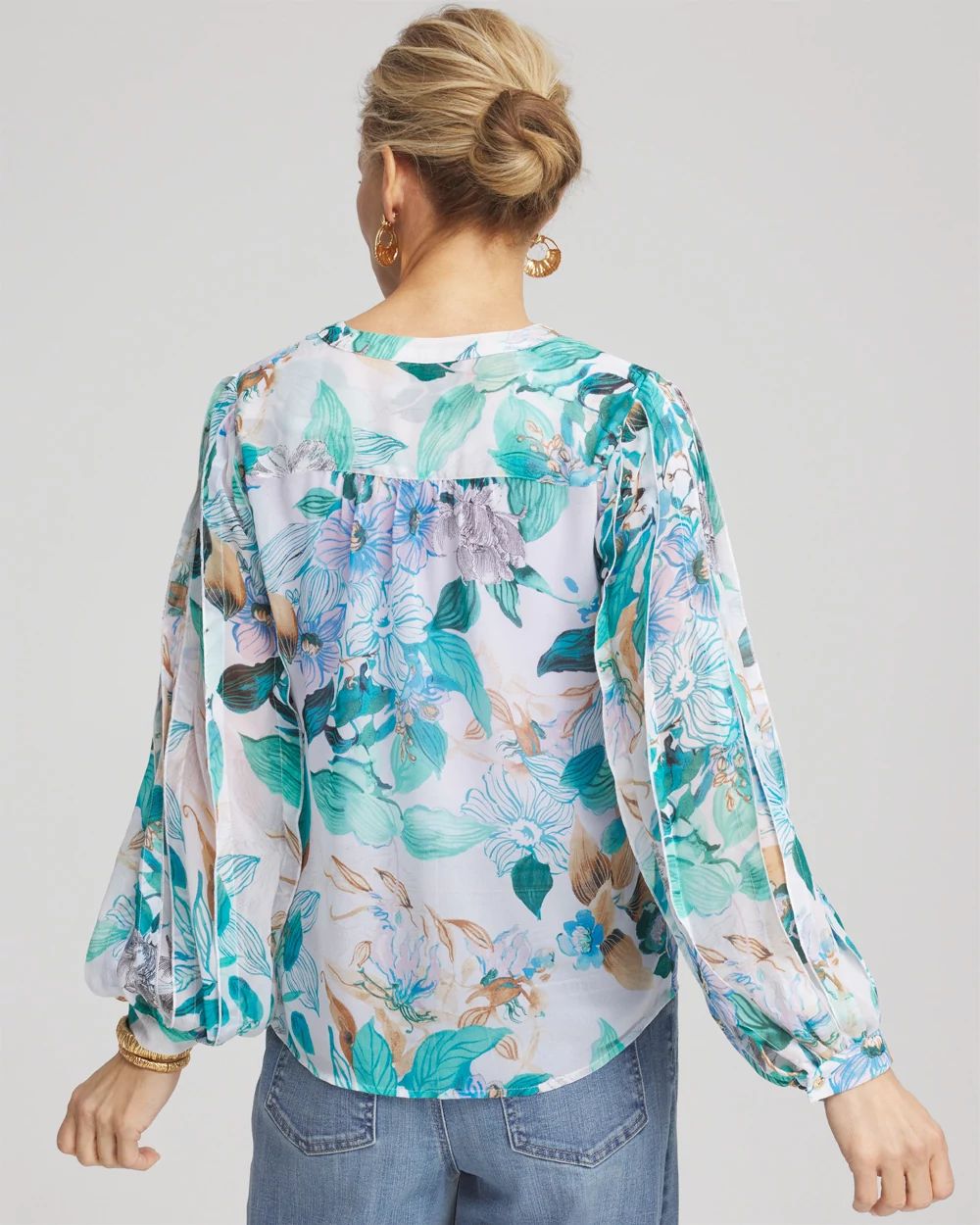 Georgette Billow Sleeved Blouse