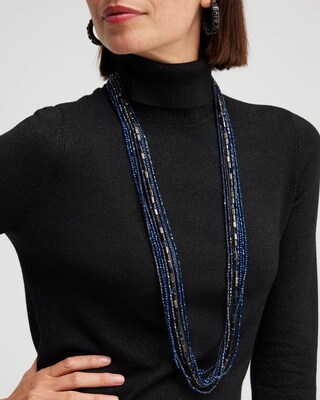 Blue Multistrand Necklace