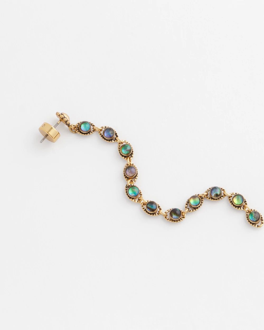No Droop™ Iridescent Linear Drop Earrings