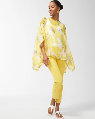 Tropical Floral Poncho
