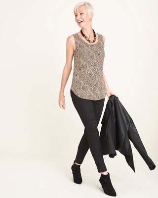 Reversible Striped to Animal-Print Tank