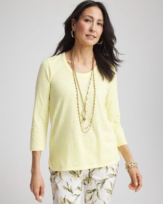 Slub 3/4-Sleeve Tee