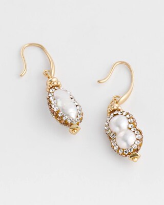 No Droop® Freshwater Pearl Earrings click to view larger image.
