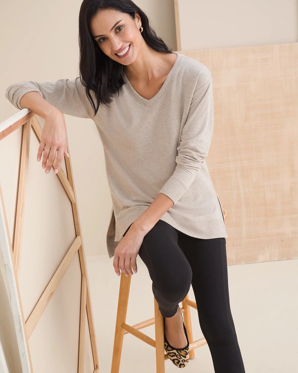 Zenergy Relaxed Fit V-Neck Tunic