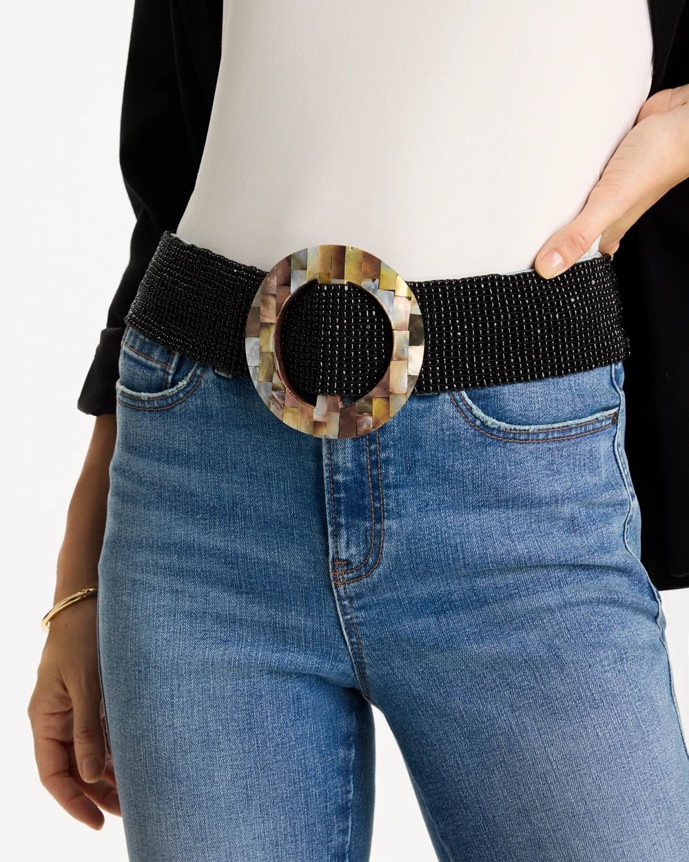Chico's x Romi Oz Stretch Belt click to view larger image.