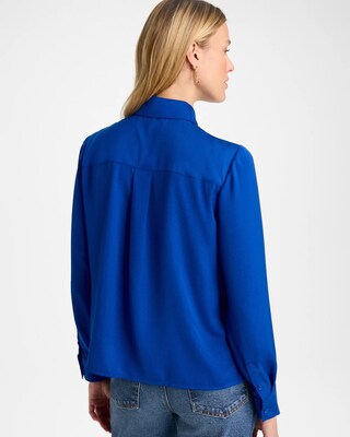 Satin Collared Blouse click to view larger image.
