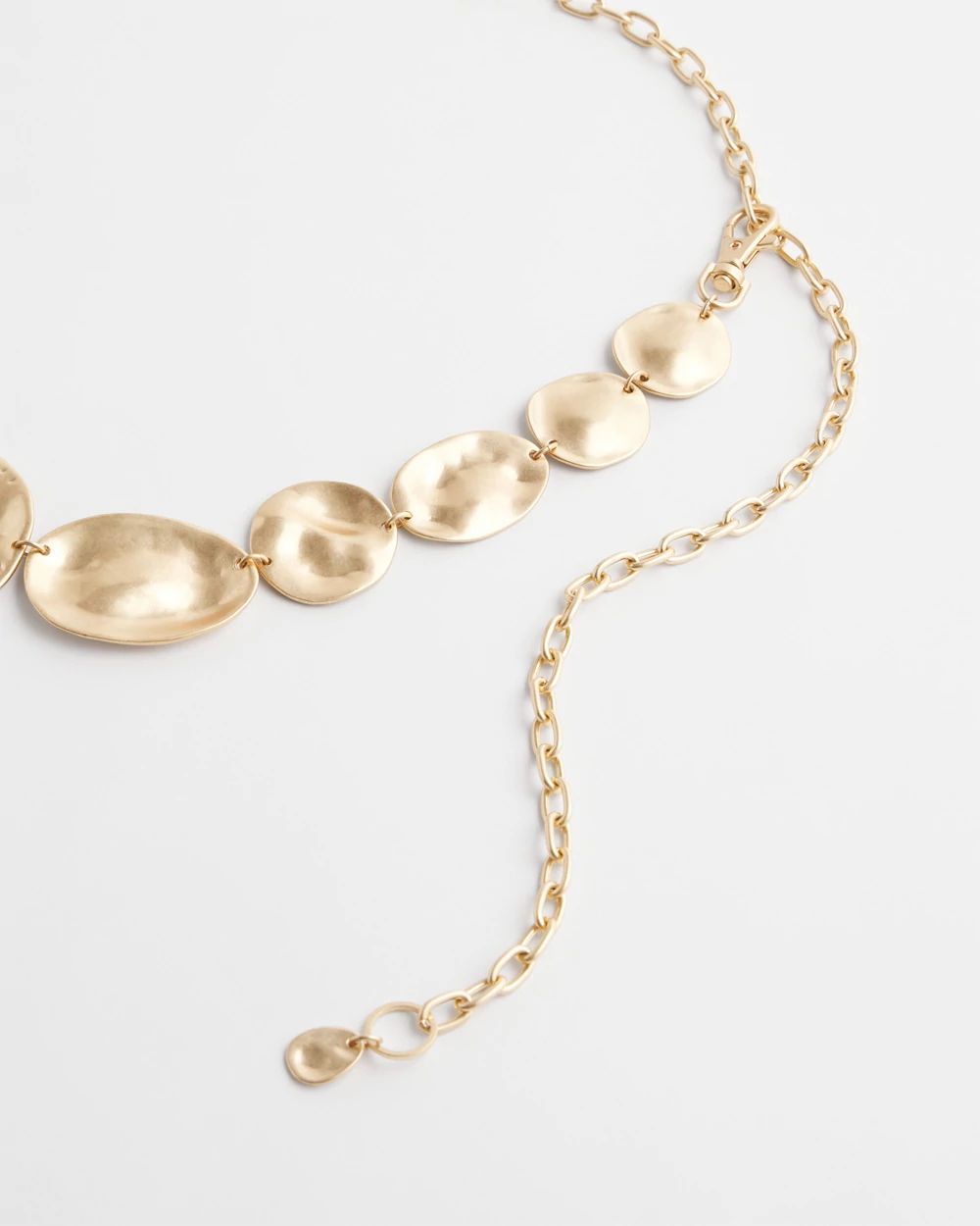 Chico's Gold-Tone Pebbles Chain Belt