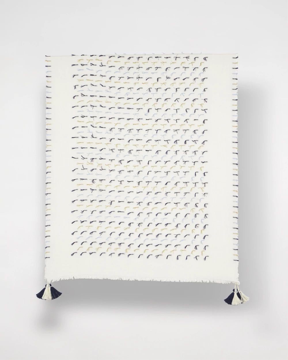 Fringe Oblong Scarf click to view larger image.