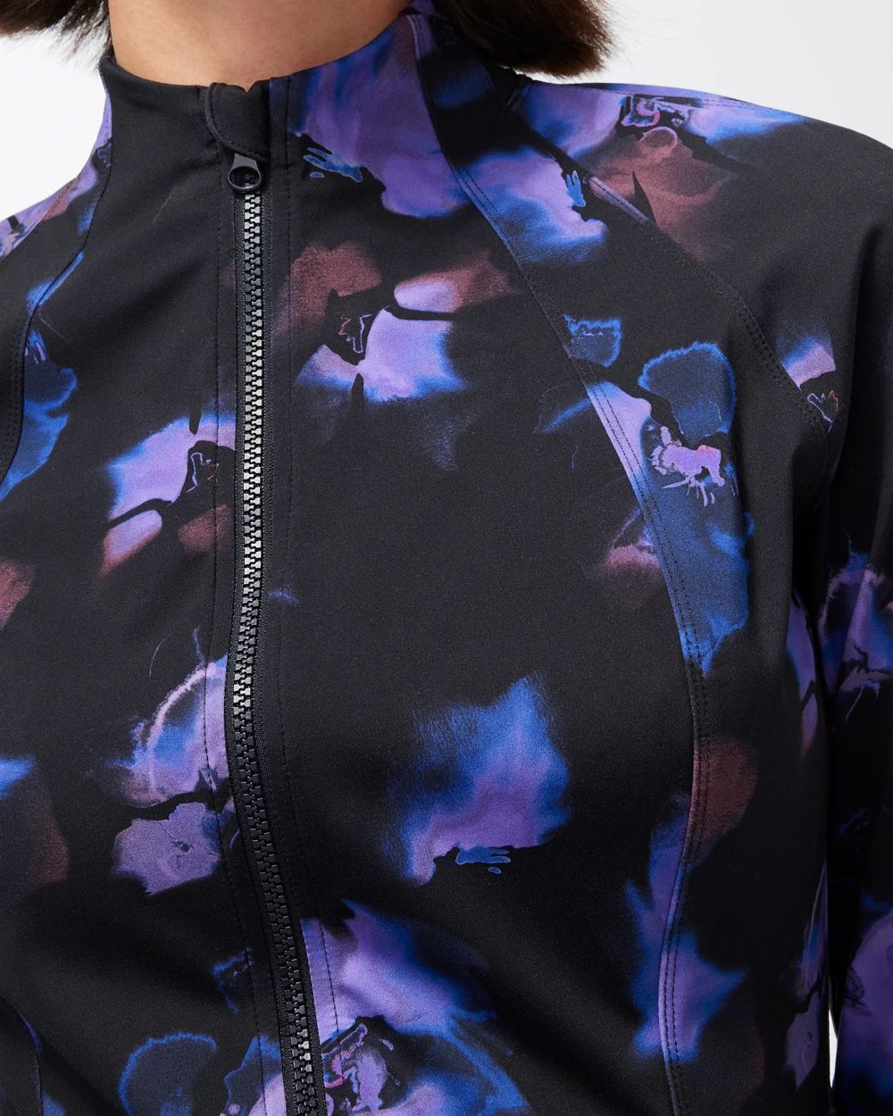 Zenergy UPF Floral Print Seamed Jacket