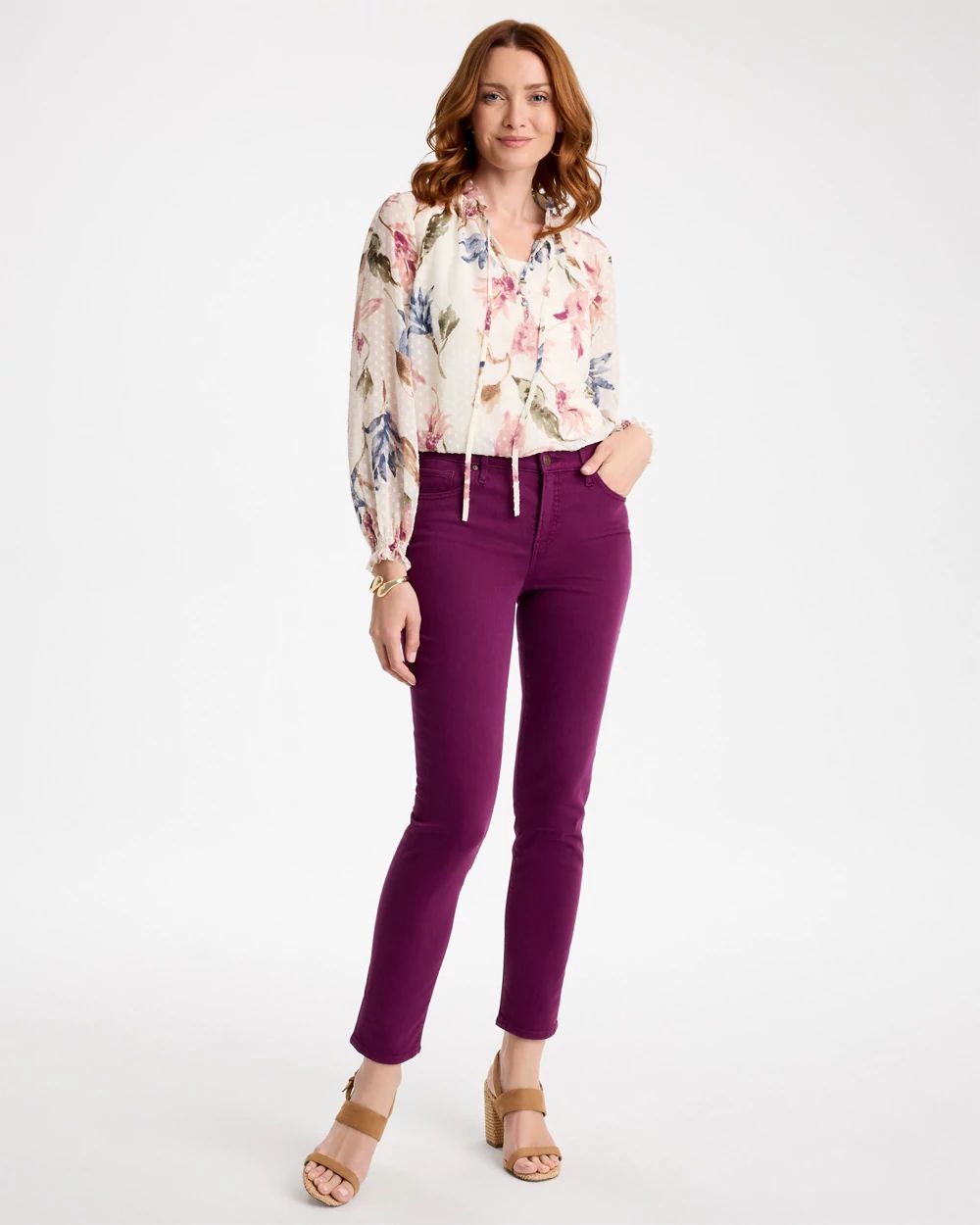 Girlfriend Slim Ankle Jeans click to view larger image.