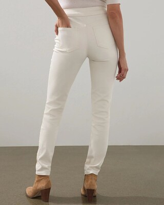 Tonal Beaded Pull-On Ankle Jeggings
