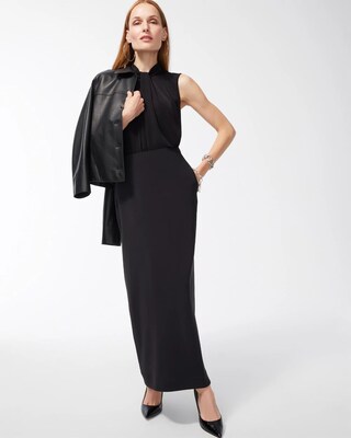 Black Label Stretch Maxi Skirt