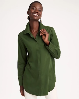 No Iron™ Stretch Trapunto Stitch Tunic