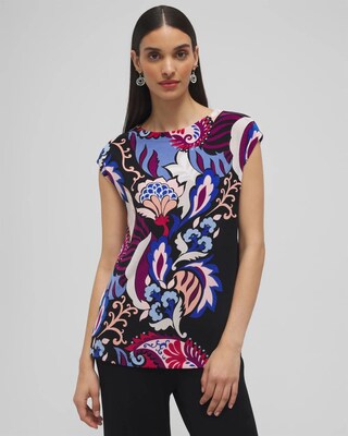 Travelers™ Paisley Cap Sleeve Tunic