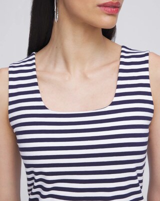 Contour Cotton™ Stripe Square Neck Tank