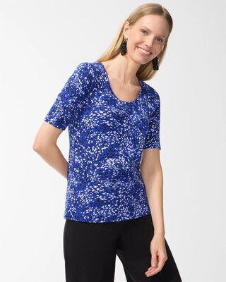 Dot Print Everyday Cotton Tee
