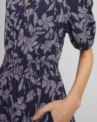 Poplin Smocked Waist Maxi Dress click to view larger image.
