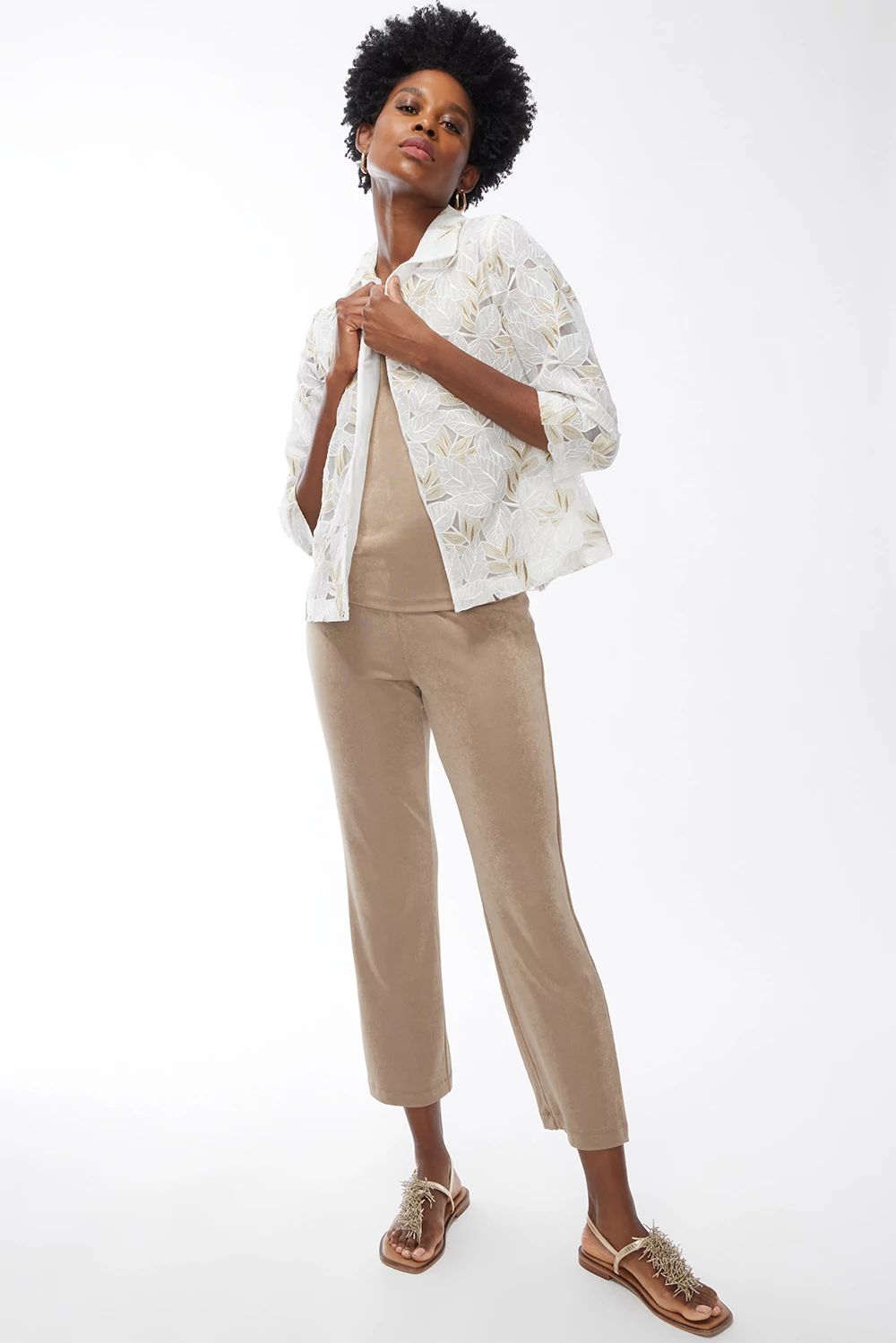 Travelers Collection Lace Short Jacket