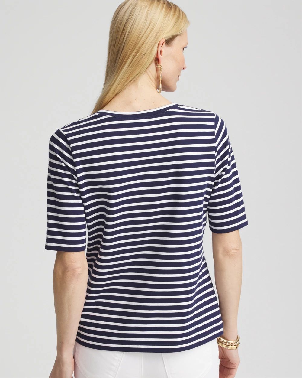 Striped V-Neck Perfect Tee