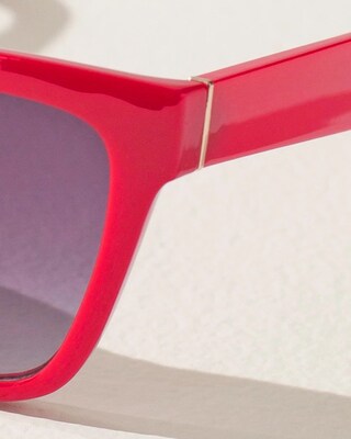 Red Wayfarer Sunglasses