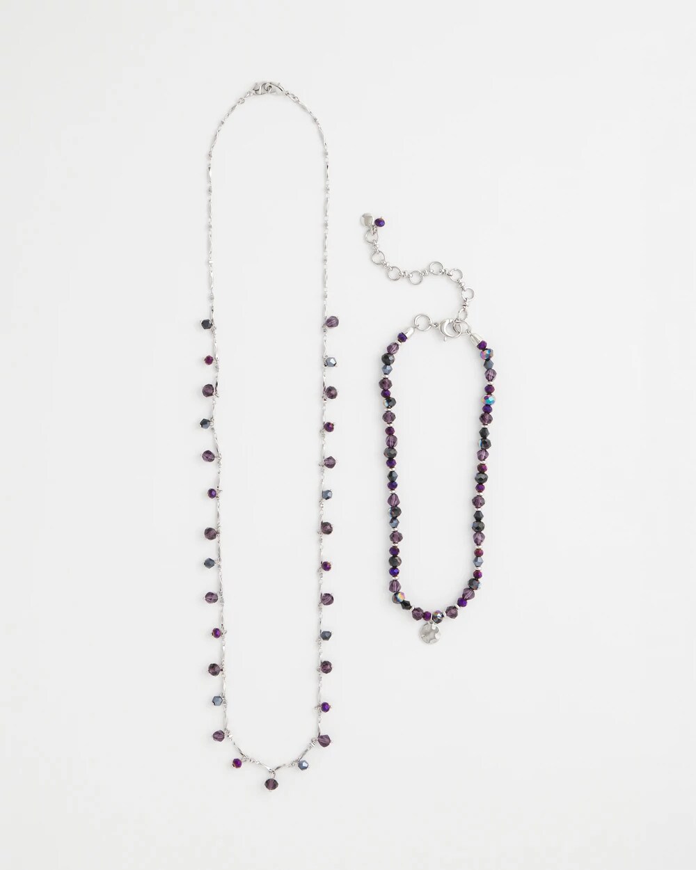 Convertible Purple Long Short Necklace