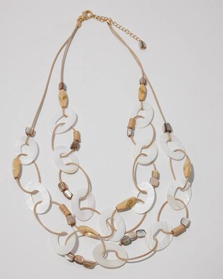 Mother of Pearl Multistrand Necklace
