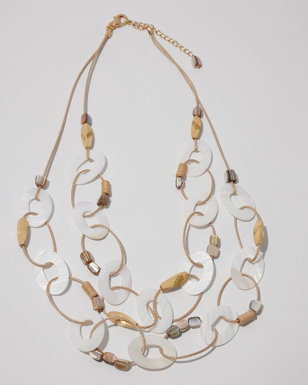 Mother of Pearl Multistrand Necklace