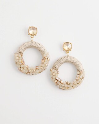 No Droop® Beaded Hoop Earrings