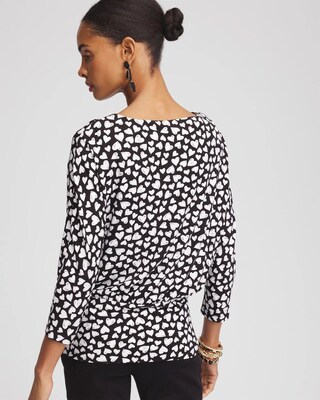 Valentine's Day Banded-Hem Top click to view larger image.