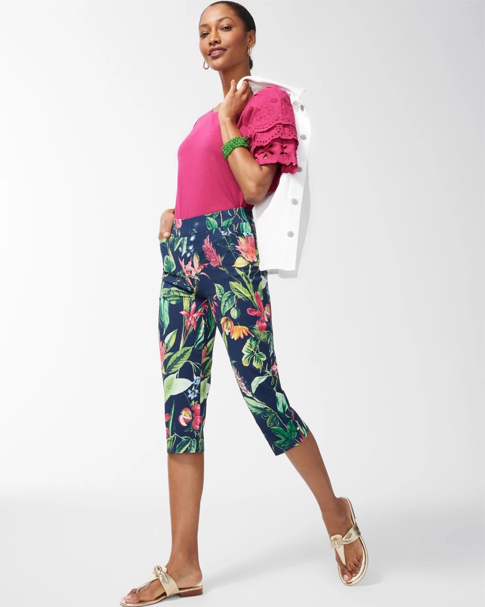 Brigitte Floral Capris