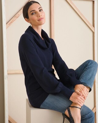 Cowl-Neck Sweater